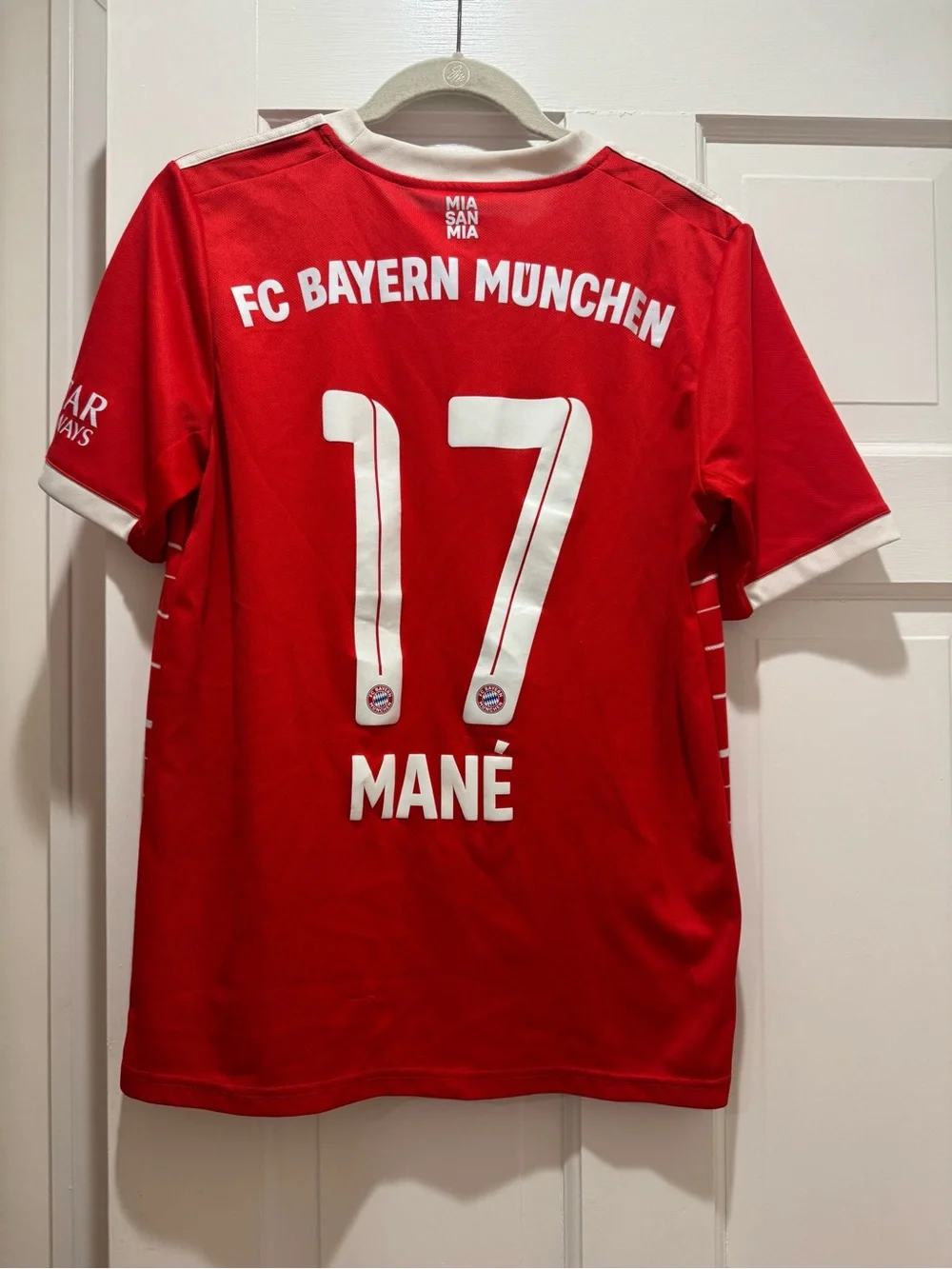 Sadio Mane Adidas Kids' Bayern Munich Red Home Jersey